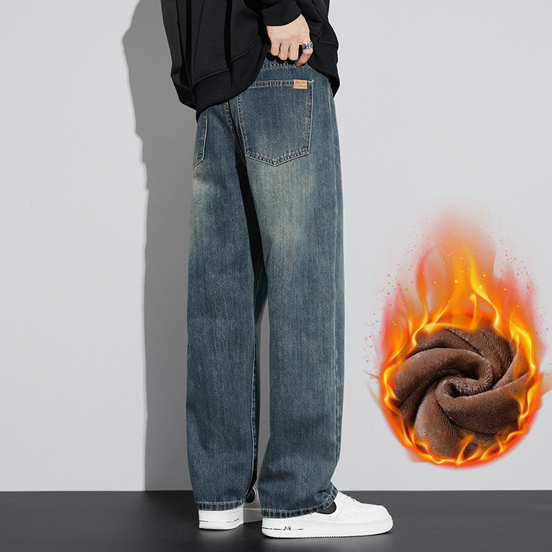 Retro Nostalgic Straight Jeans