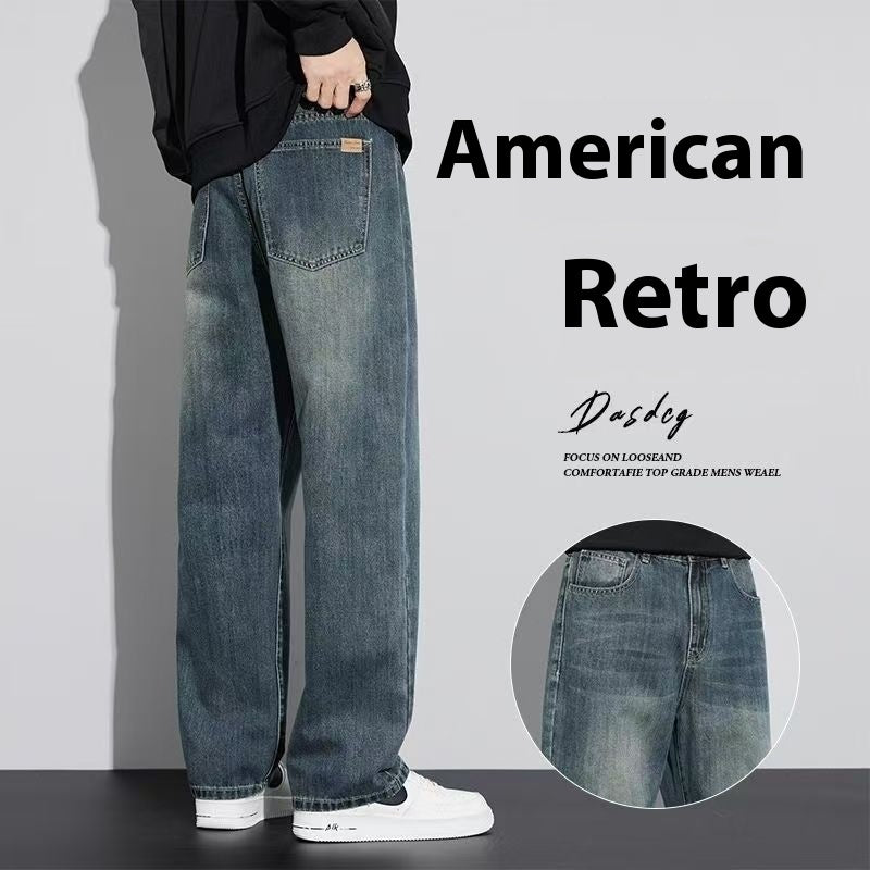 Retro Nostalgic Straight Jeans