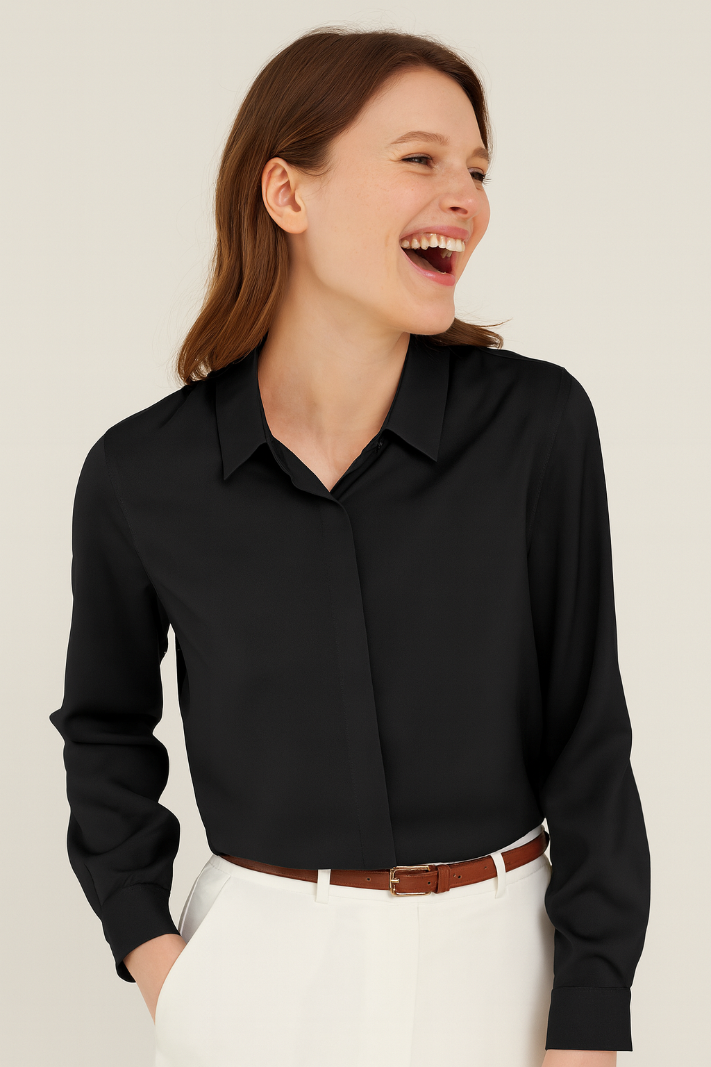 Graceful Satin Shirt