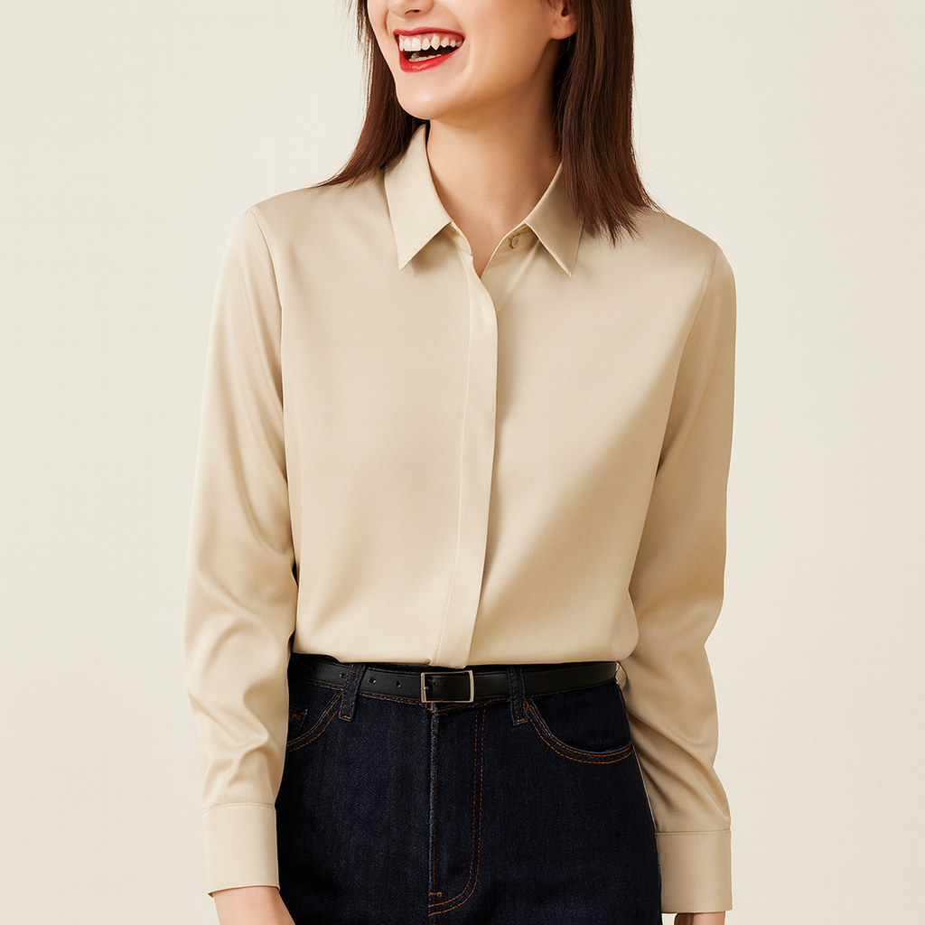 Graceful Satin Shirt