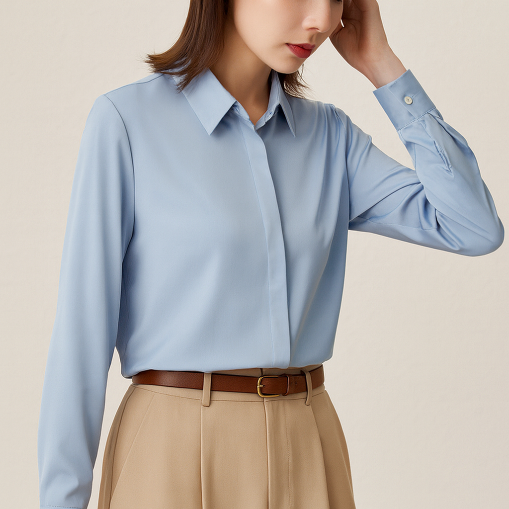 Graceful Satin Shirt
