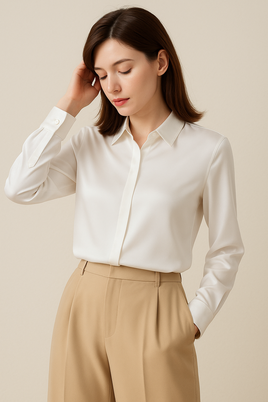 Graceful Satin Shirt