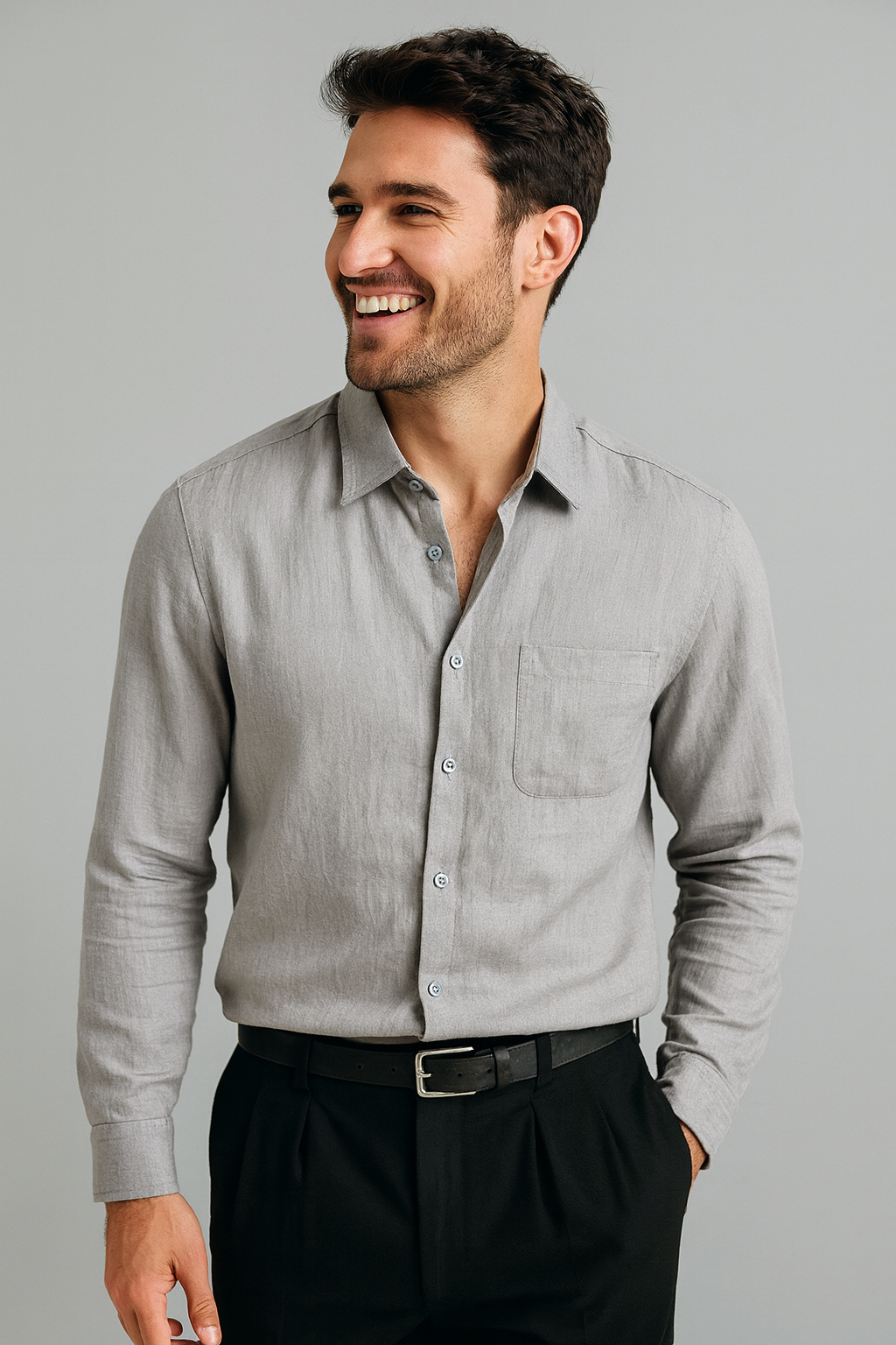 Linen Long Sleeve Shirt