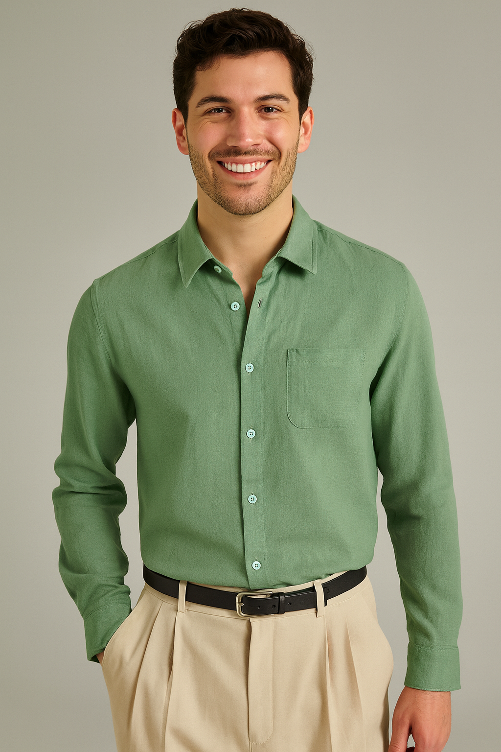 Linen Long Sleeve Shirt