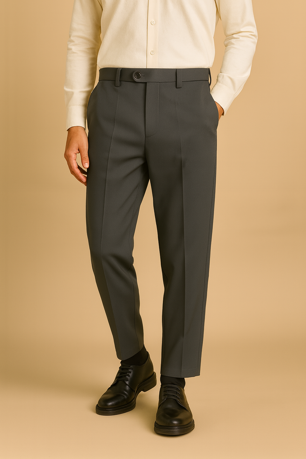 Straight Fit Trousers