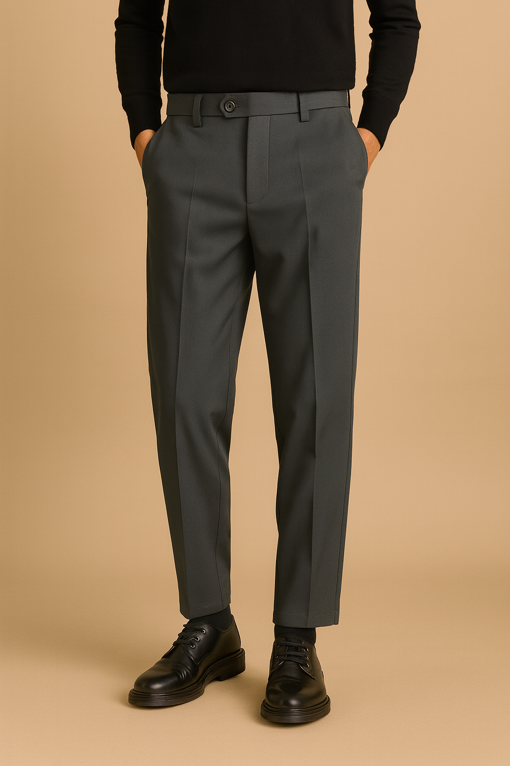 Straight Fit Trousers