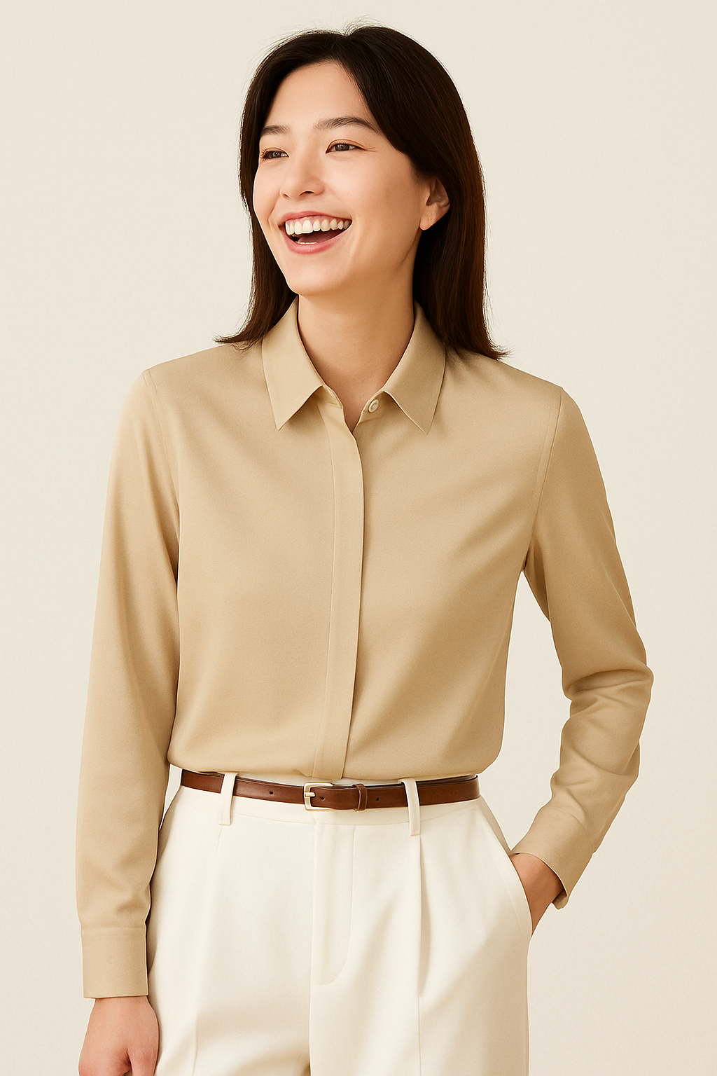 Graceful Satin Shirt