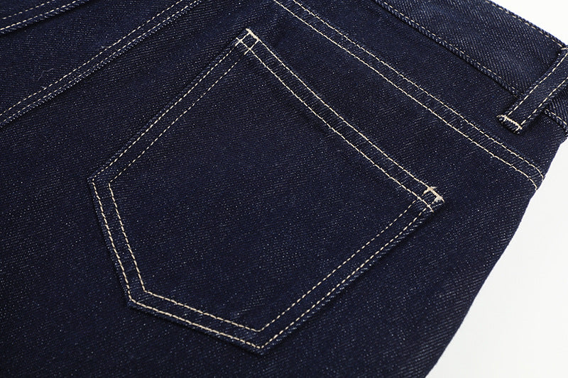 High Waist Straight Jeans