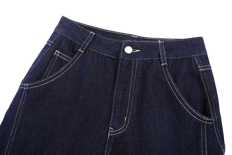 High Waist Straight Jeans