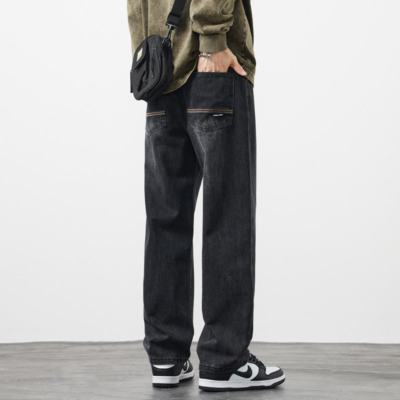 Retro Nostalgic Straight Jeans